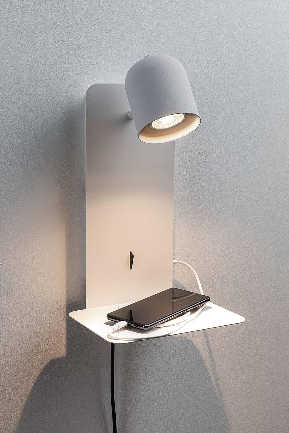 Wandleuchte Malena Aluminium Weiß 0