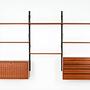 Module shelf teak brown 1960s 1