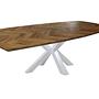 Fishbone Esstisch Eiche Metall 1