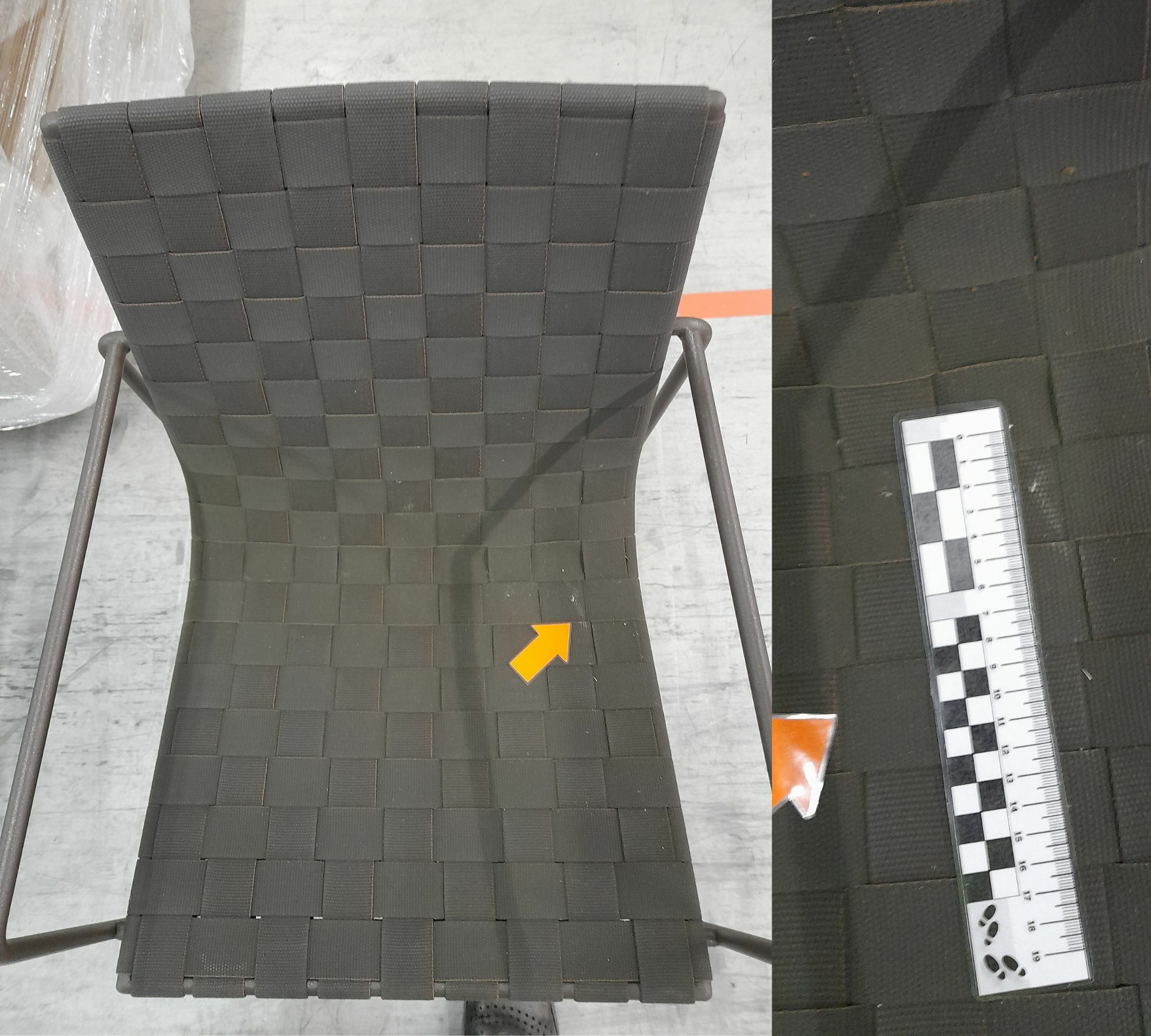 Trenza SO0701 Gewebter Armlehnstuhl Stahl Kunststoff Braun 6