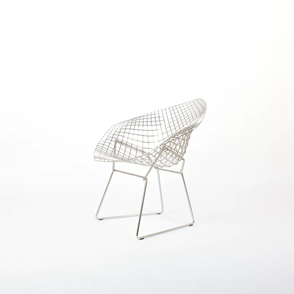 Bertoia Diamond Chair Stahl Silber 1