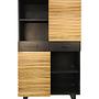 Lille Schrank Akazienholz Metall 0