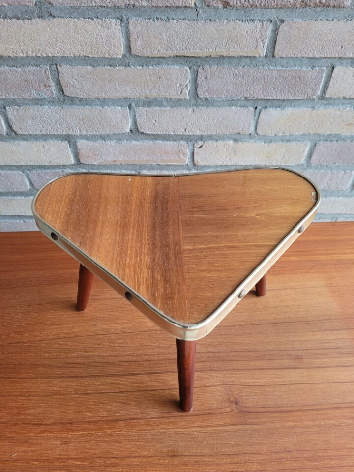 Vintage Beistelltisch für Pflanzen Holz 1960er Jahre 2