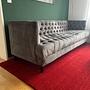 Chesterfield 3-Sitzer Sofa Samt Grau 1