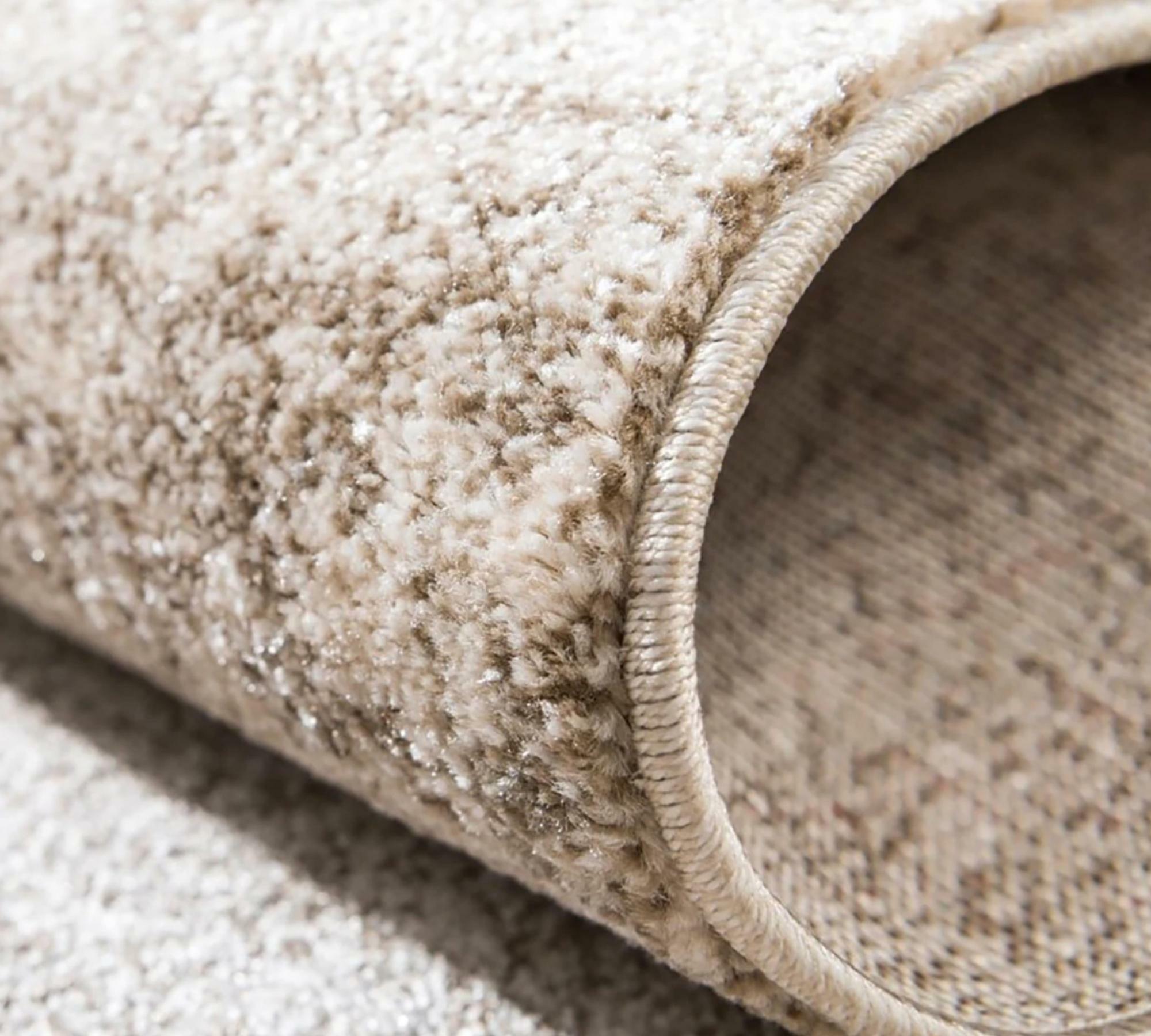 Runder Teppich mit Baumwollrückseite  1