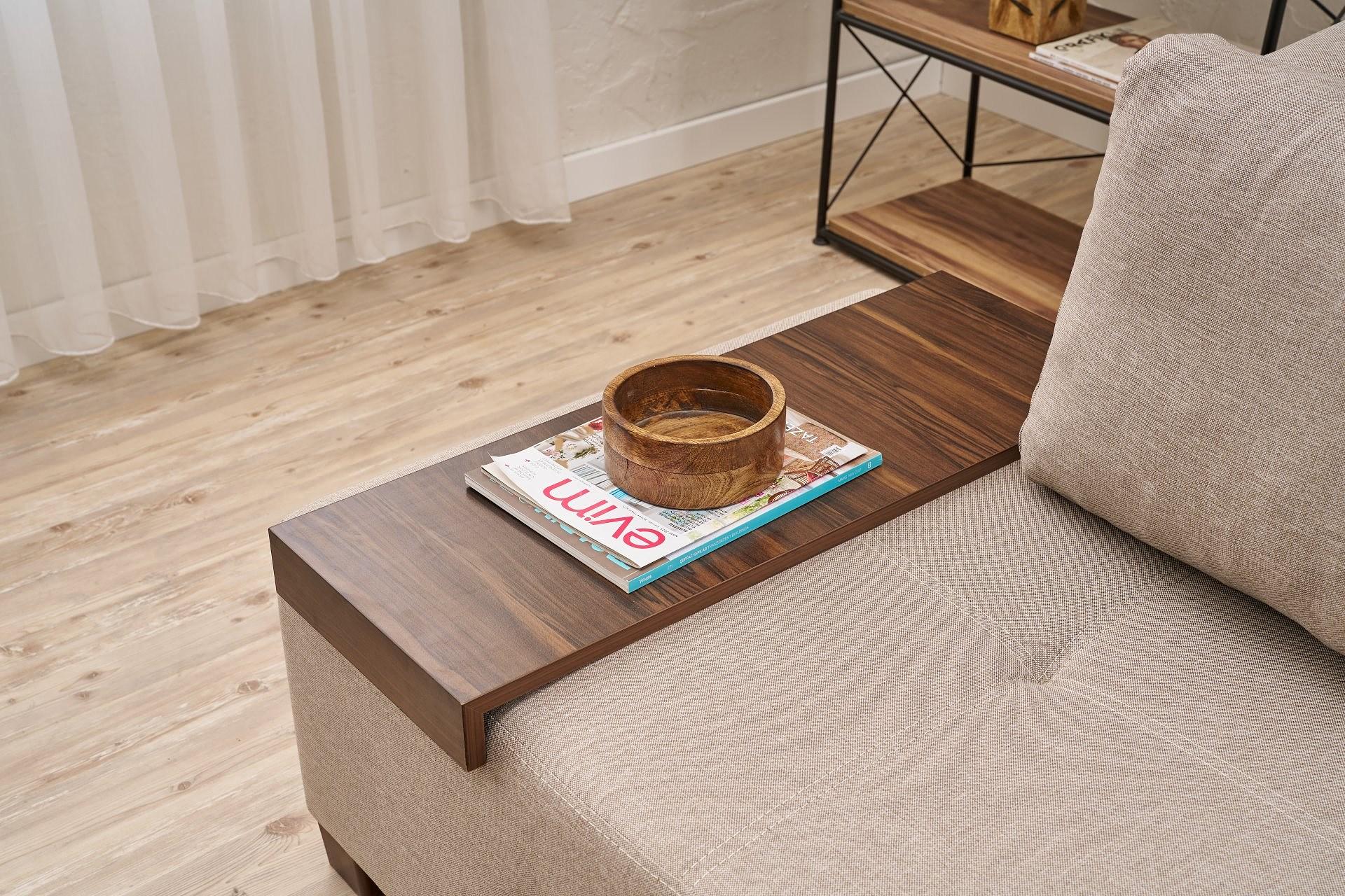 Perenna Sofa 3-Sitzer Leinen Creme 1