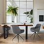 ELVERUM Dining Chair Velvet Grey 2