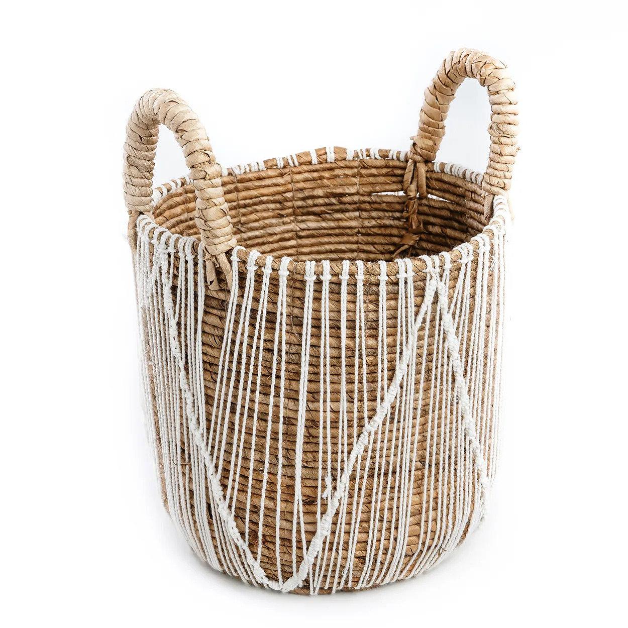 Straight Stitched Basket Macrame 6