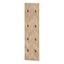 Piazza Wall-Mounted Coat Rack Light Oak Decor Black 1