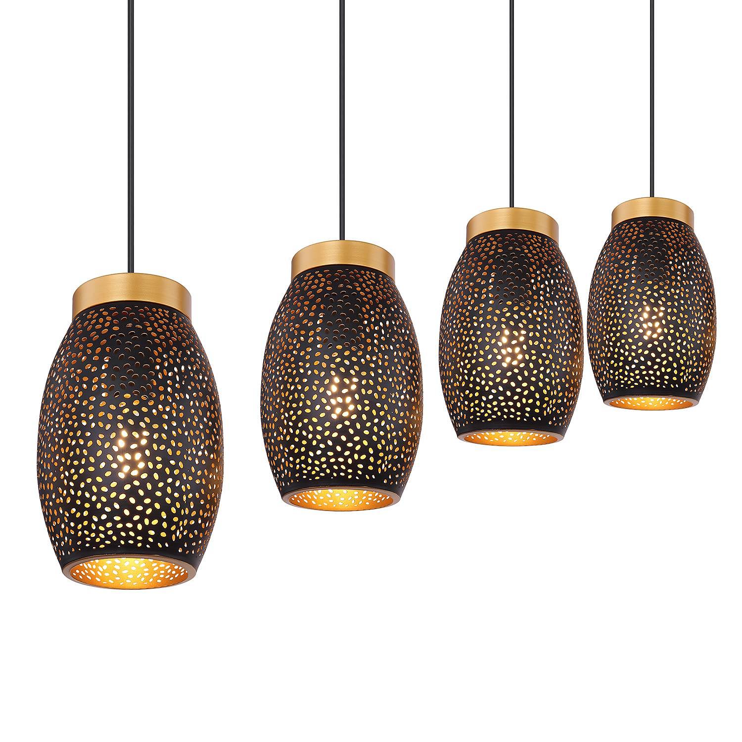 Pendant lamp Narri Iron 4-light 3
