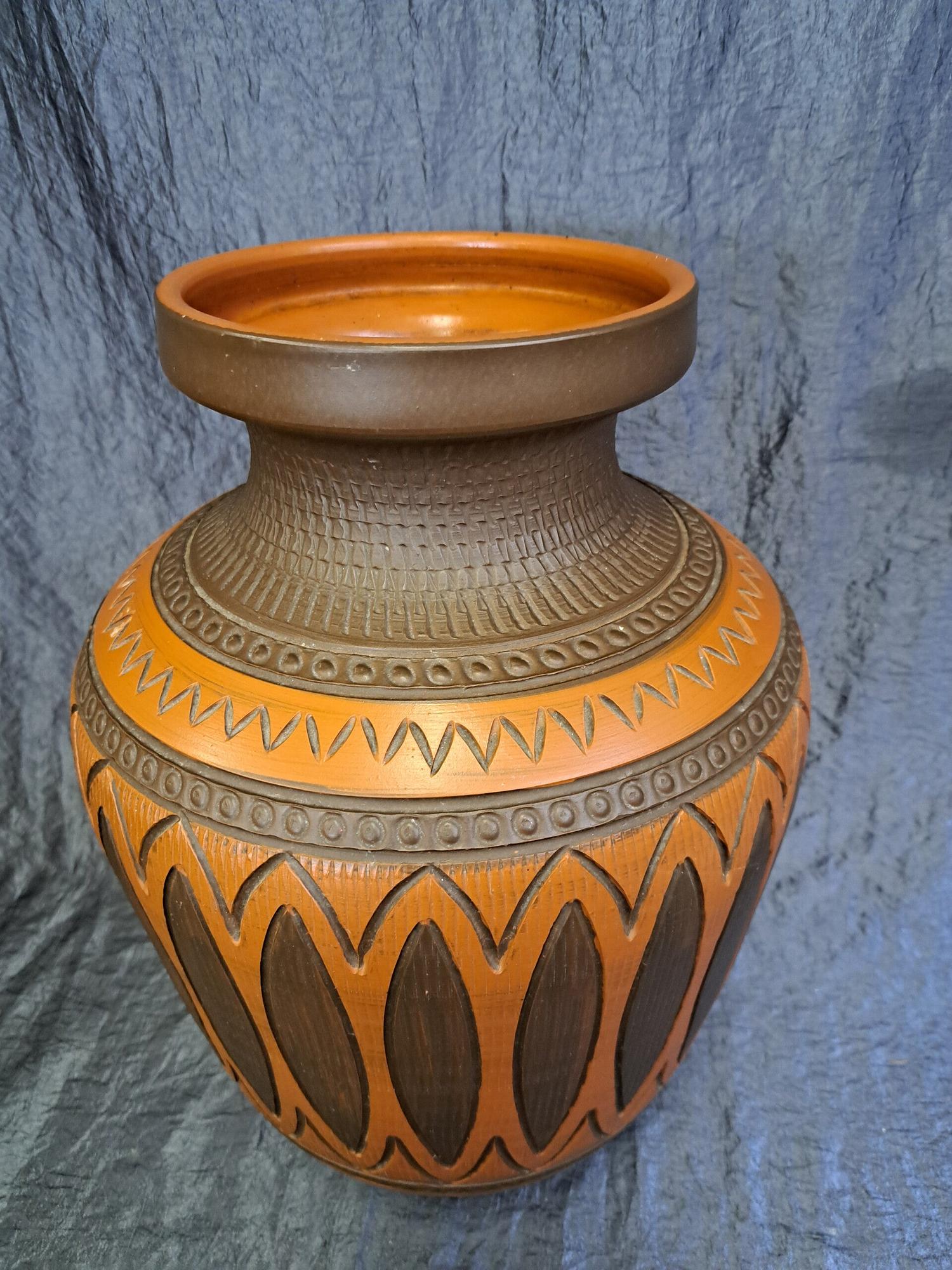 Vintage Vase Orange 2