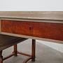 Vintage desk wood brown 1950s 14
