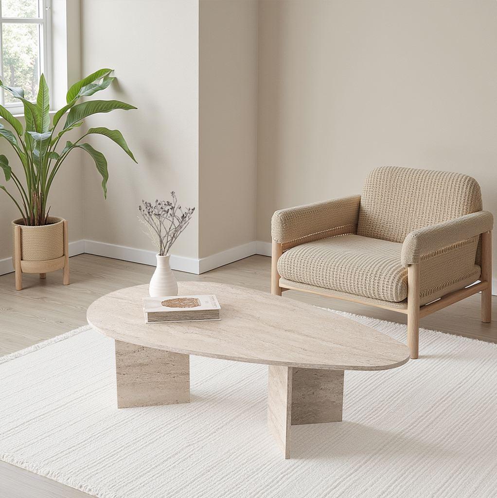 Flap Couchtisch Travertin 1