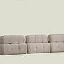 Doblo Modular Sofa 3-Seater Cream Bouclé 6