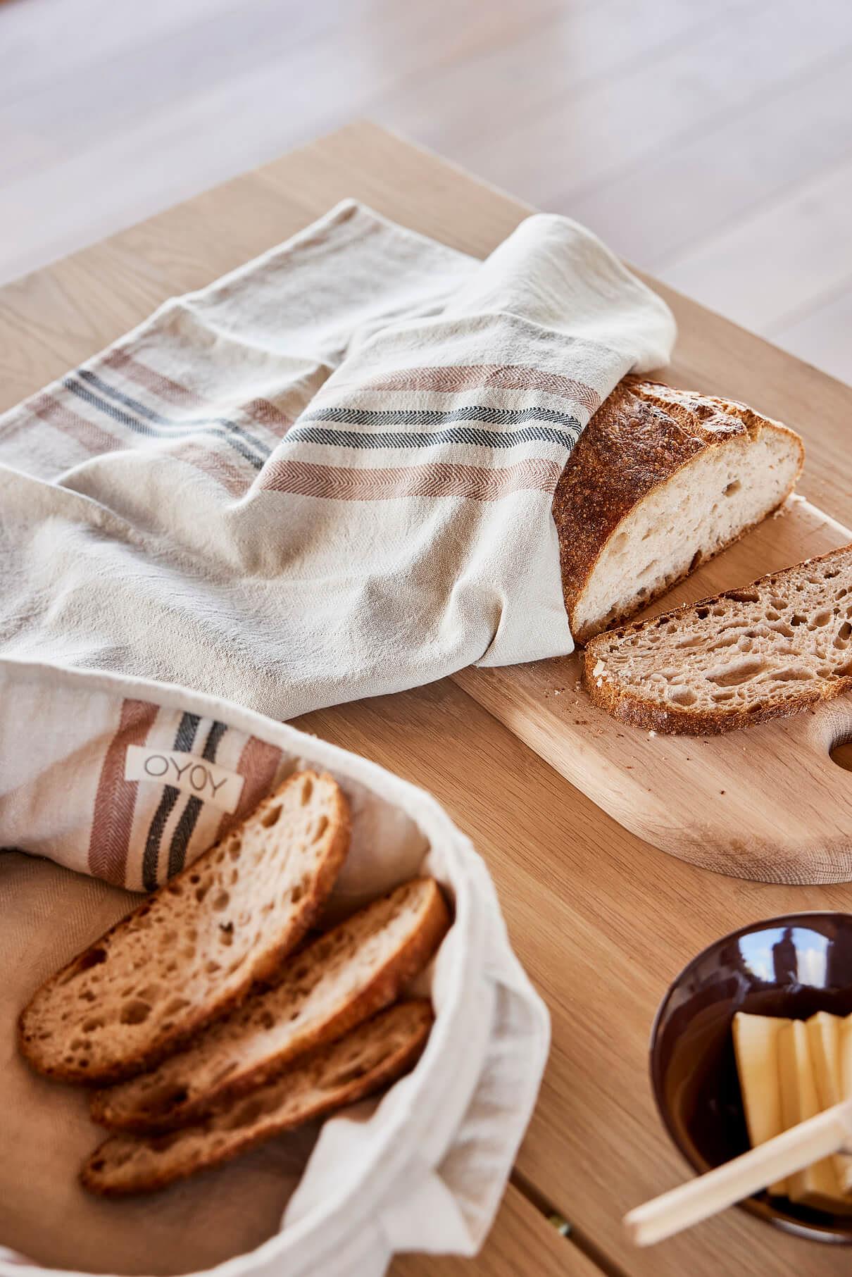 Linu Bread Basket Organic Cotton Cream 1