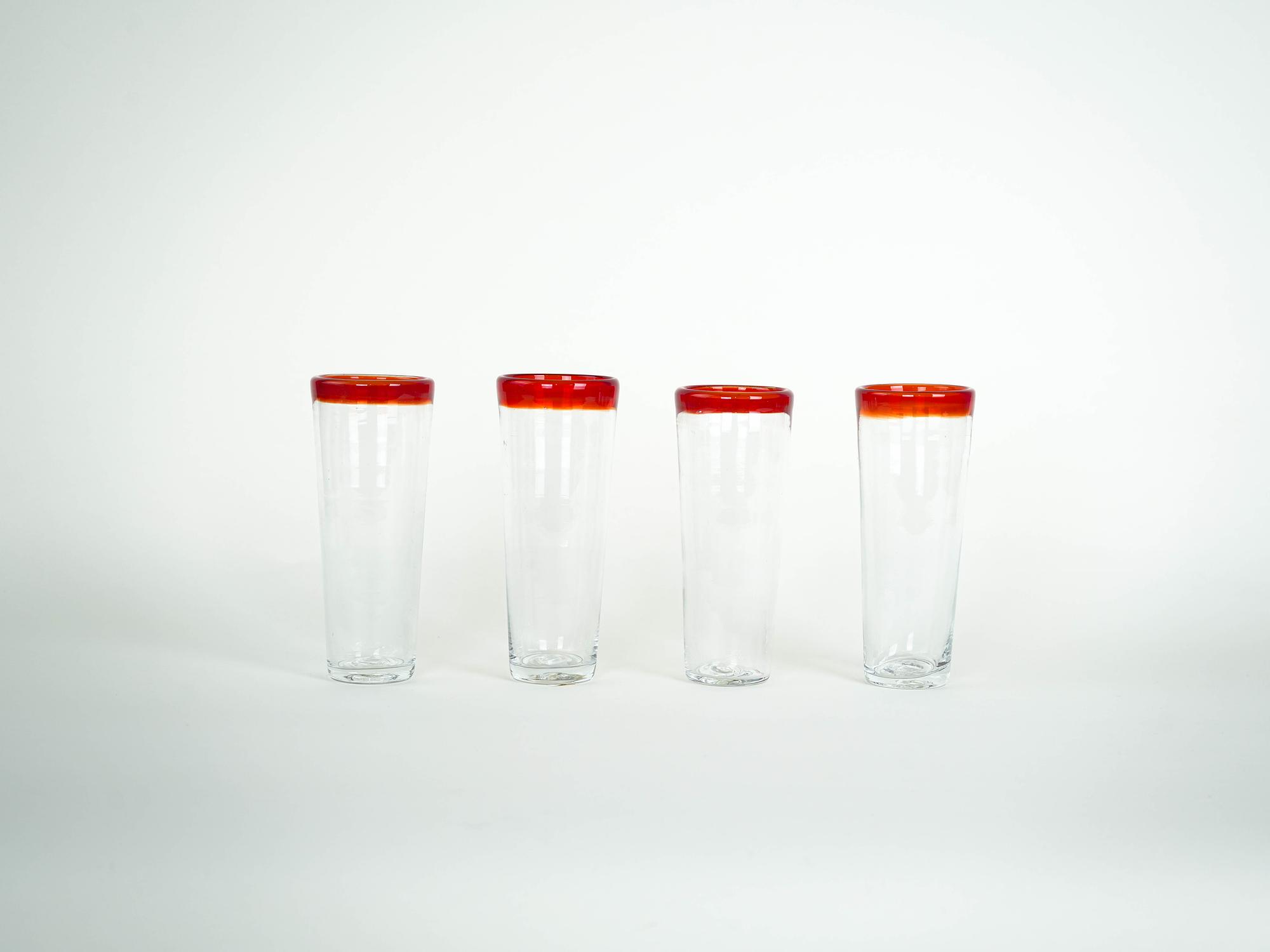 Set of four glasses 1970s 1