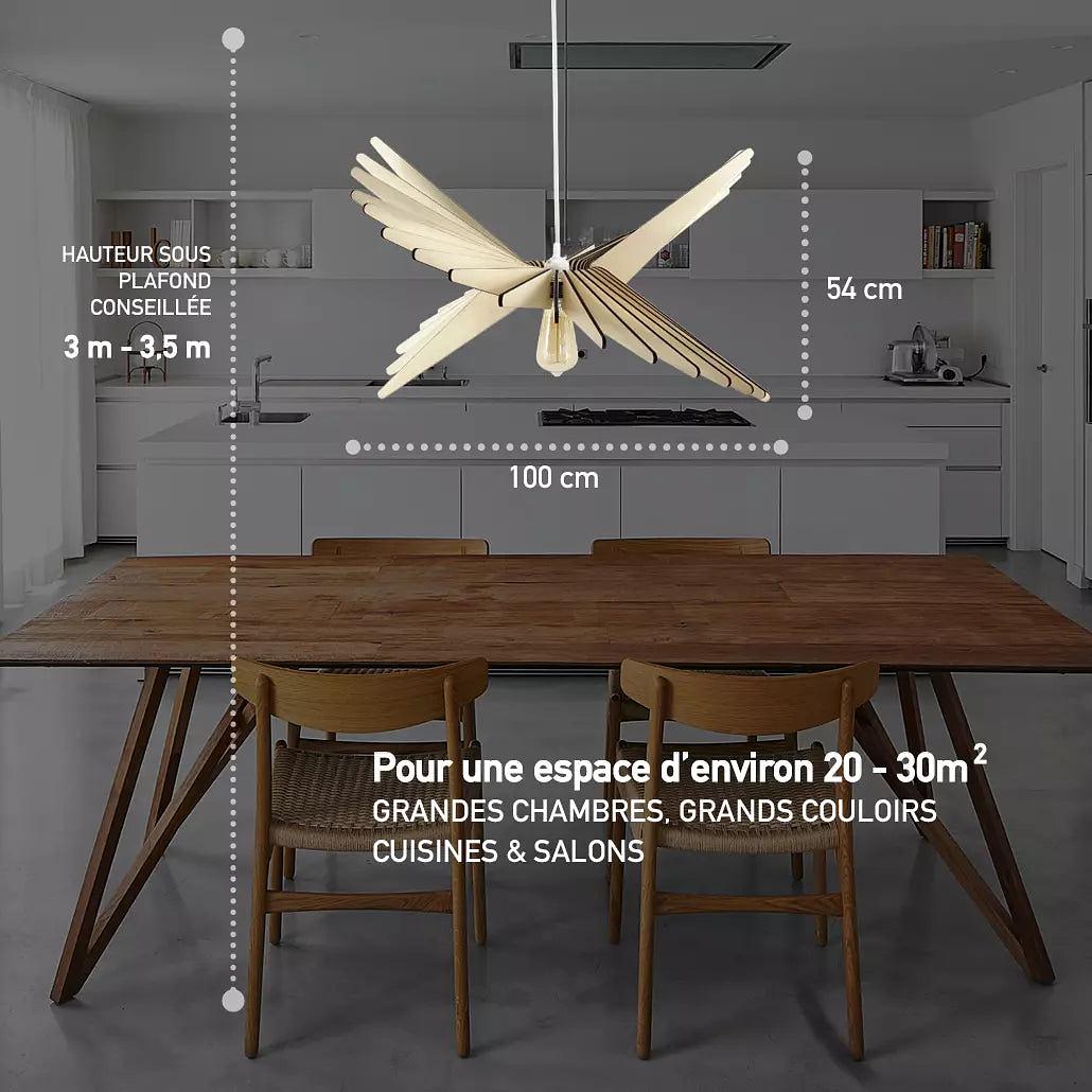 Albatros Pendant Lamp Wood 100cm 9