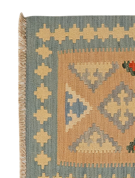 Kilim Gashgai Teppich Mehrfarbig 1