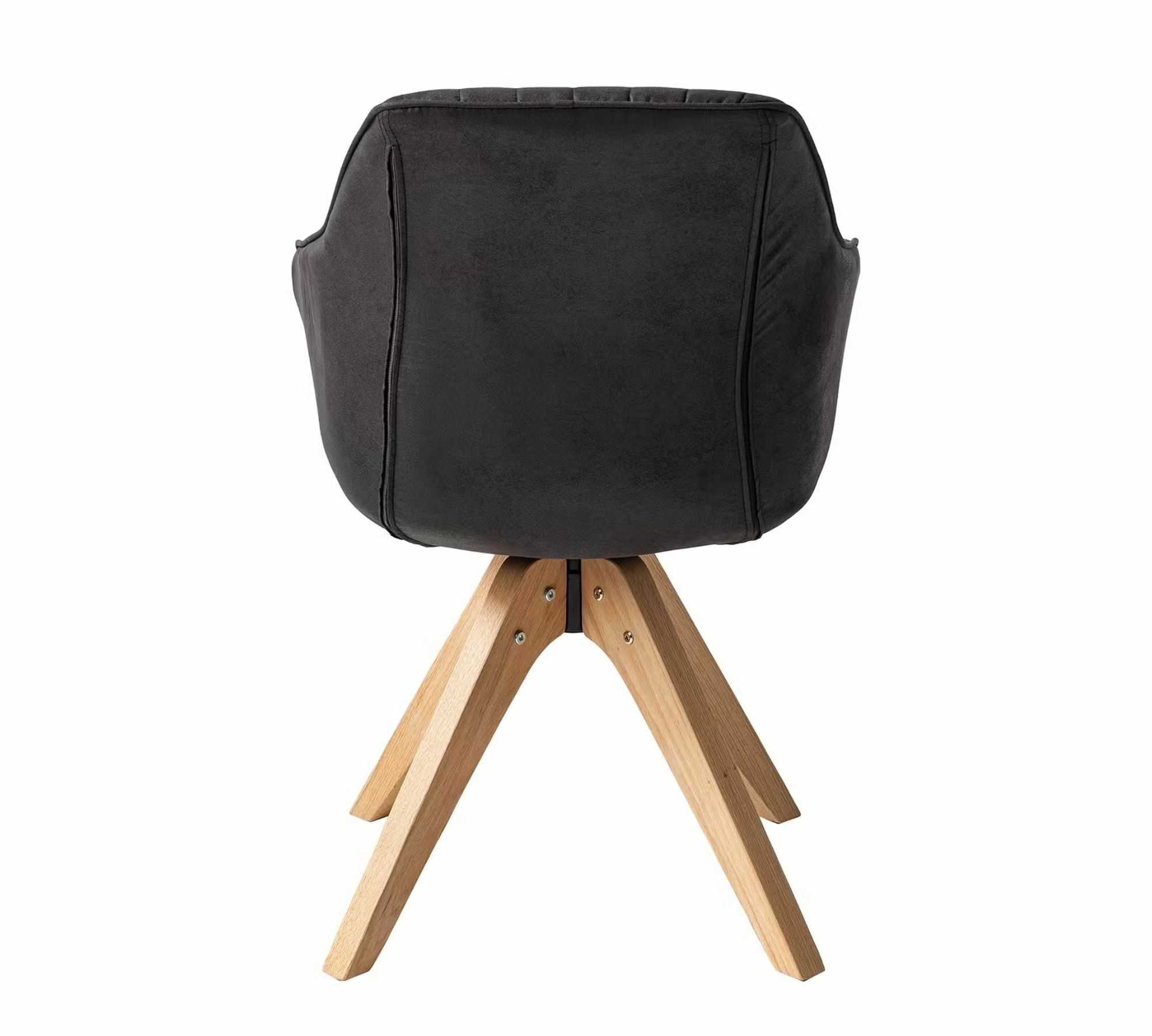 Ermelo III Armlehnstuhl Drehbar Kunstleder Eiche Massiv 3