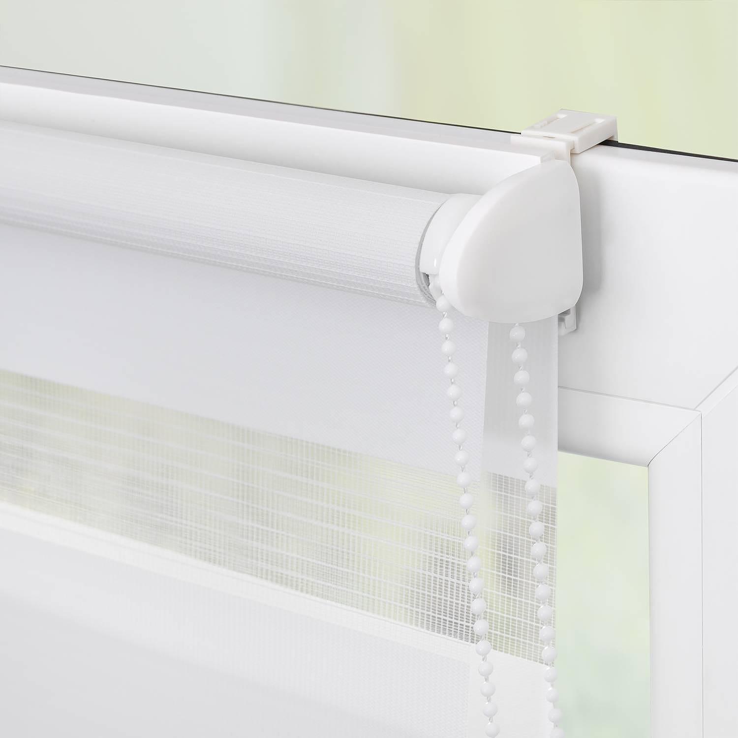 Duo-Rollo Piasek II Webstoff Weiß 80 x 150 cm 4