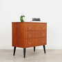 Vintage chest of drawers Teak brown 1970s 4