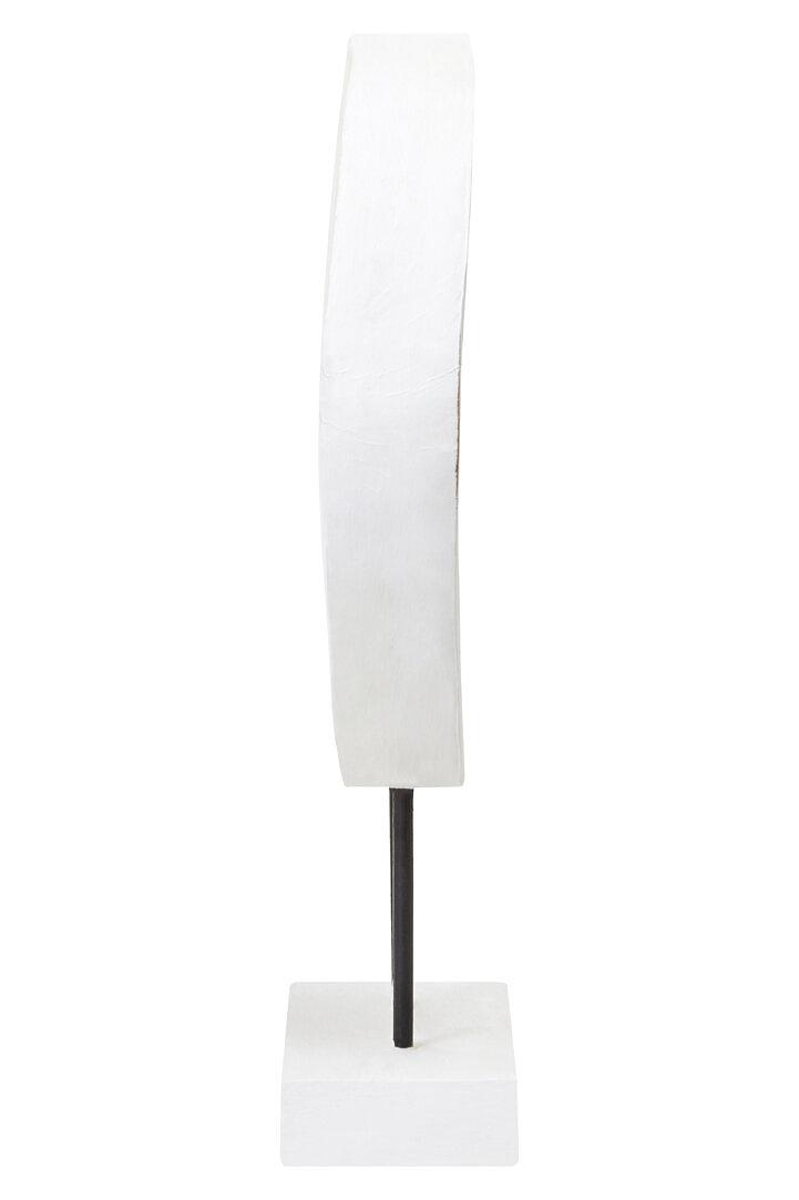 Fidel Piccola scultura legno di mango bianco distressed 4