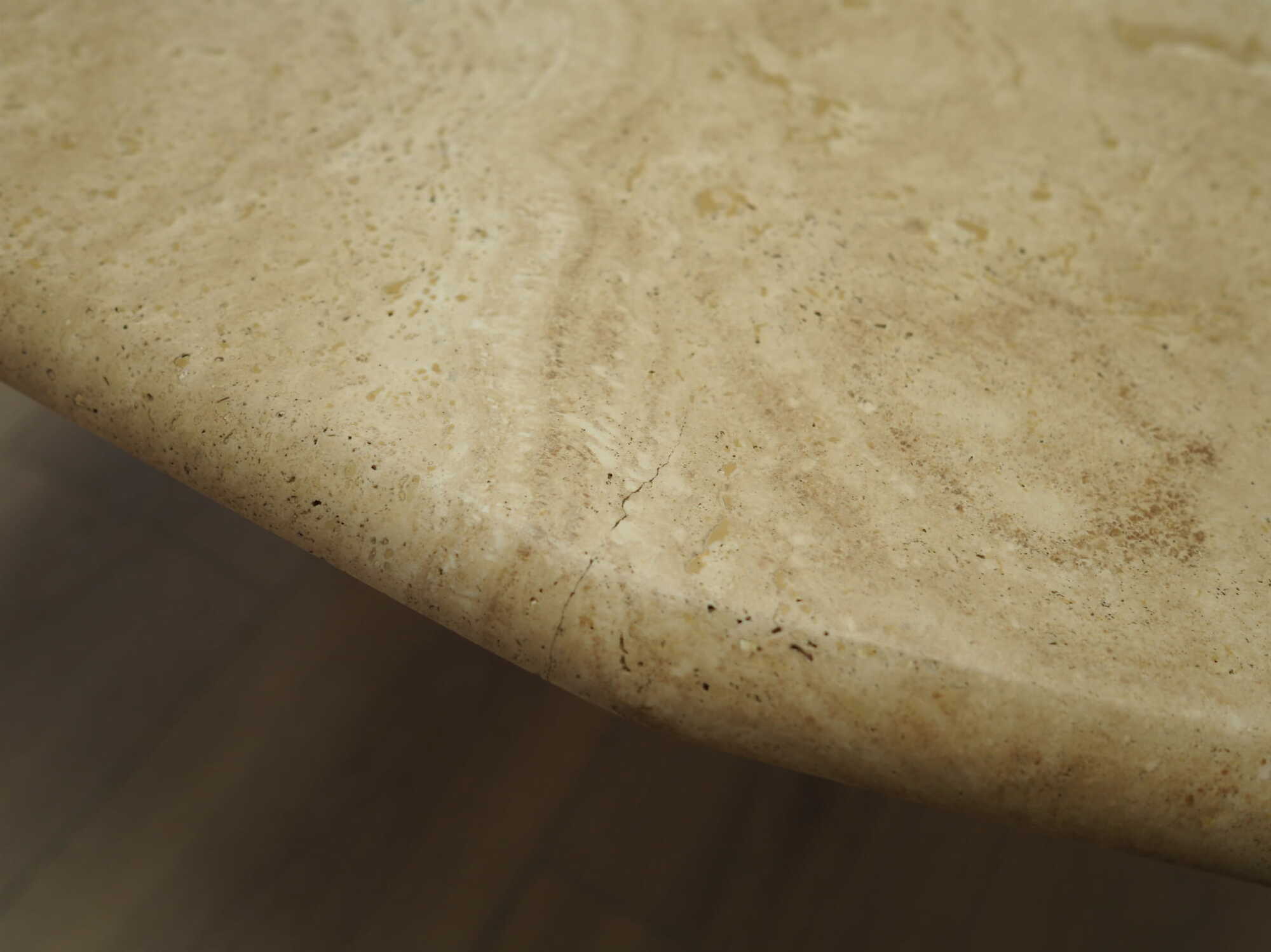 Couchtisch Stein Beige 1970er Jahre 6