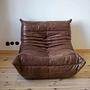 Togo Sessel Pull-Up-Leder Walnussbraun 0