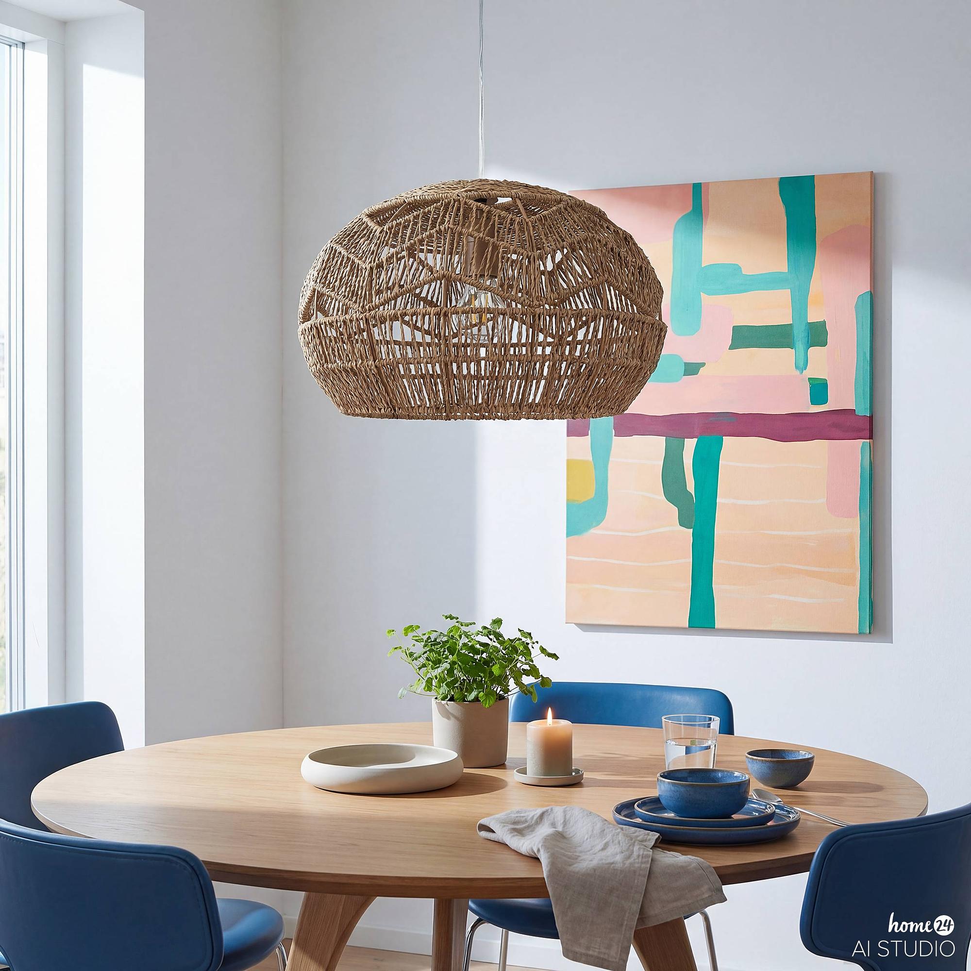 Xenol Pendelleuchte 1-flammig Naturfaser 3