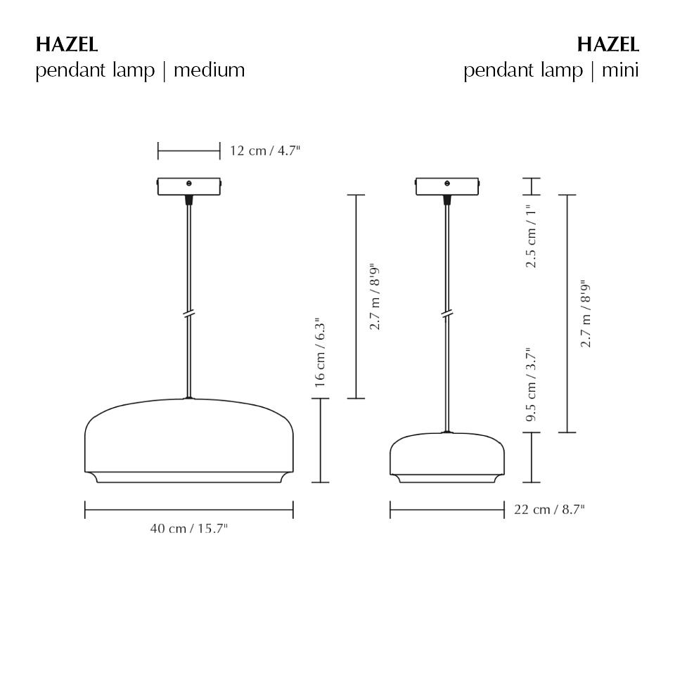 Hazel Pendelleuchte Mini Schwarz 8