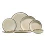 Tableware set 24-piece porcelain cinnamon 2