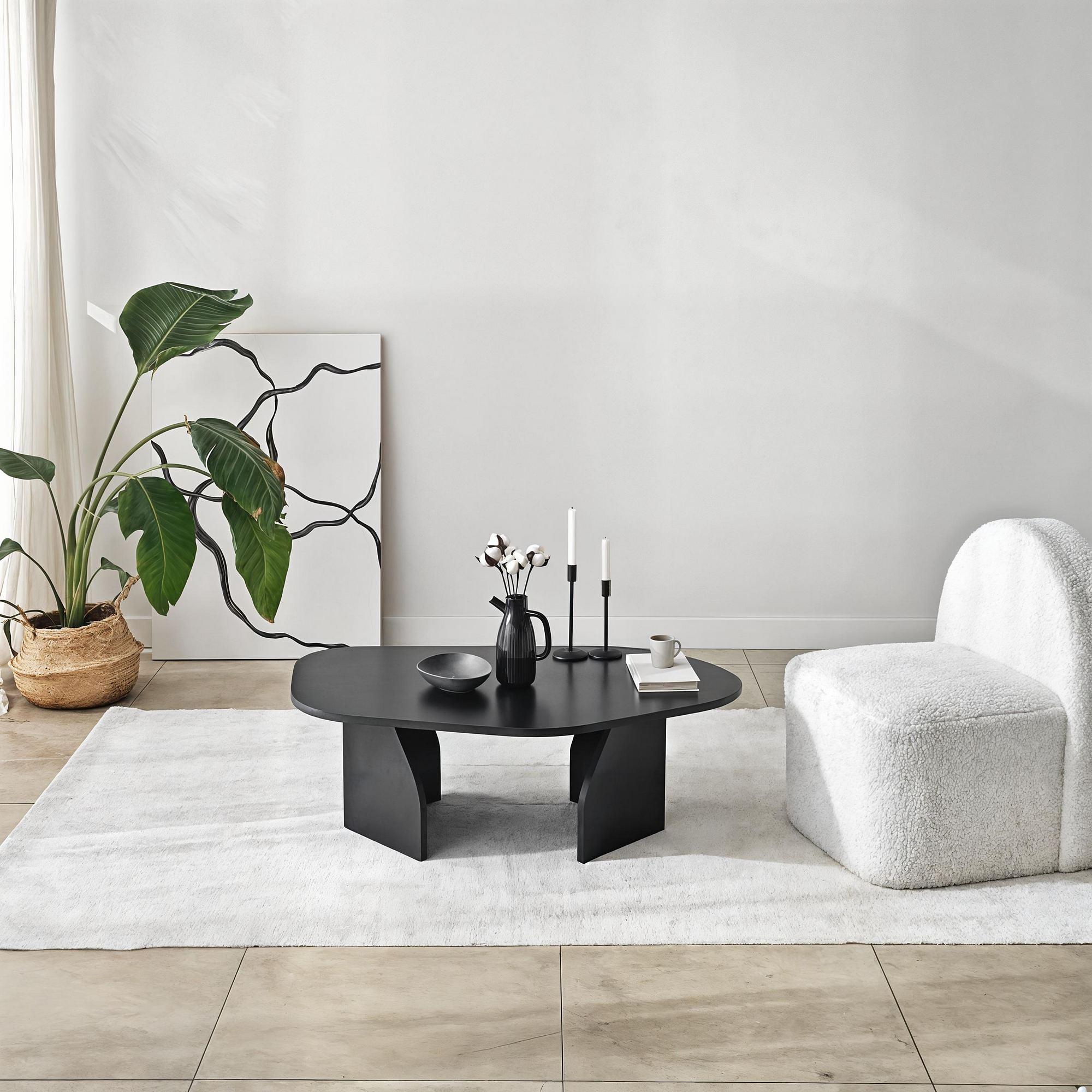 Rock Coffee Table Black 3