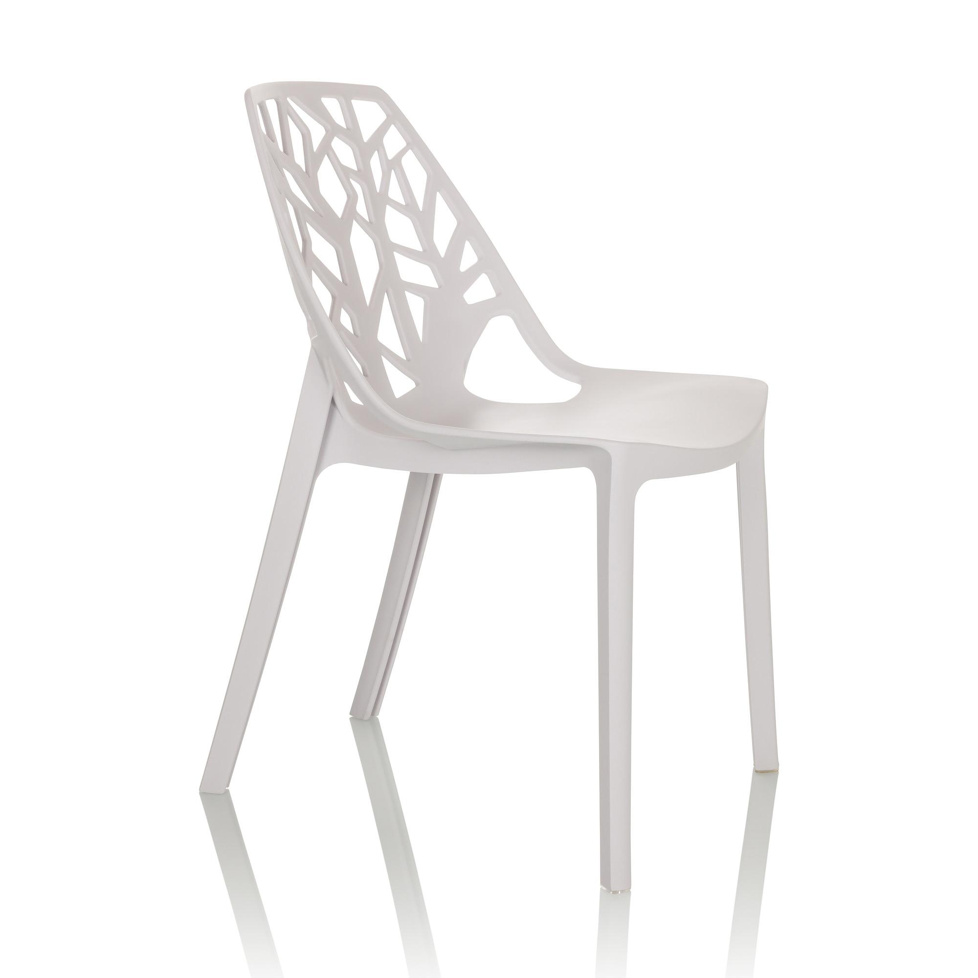 ARTIFO TRI Garden Chair Indoor and Outdoor stackable White 5