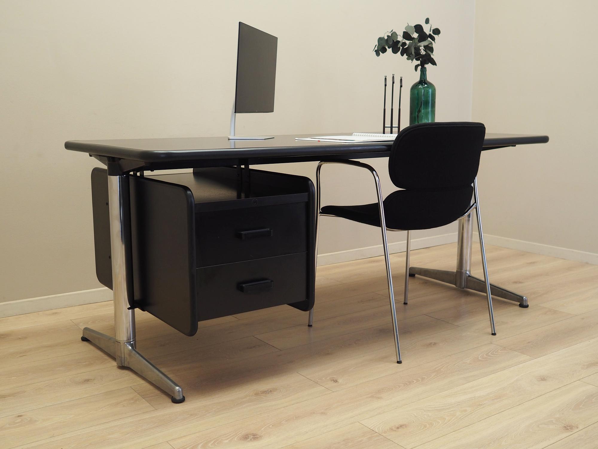 Schreibtisch Metall Laminat 1970er Jahre 5