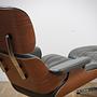 Eames Lounge Chair XL & Ottoman Leder Umbragrau 3