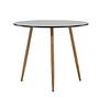 Polar Dining table MDF Dark oak look/Black ø 90cm 8