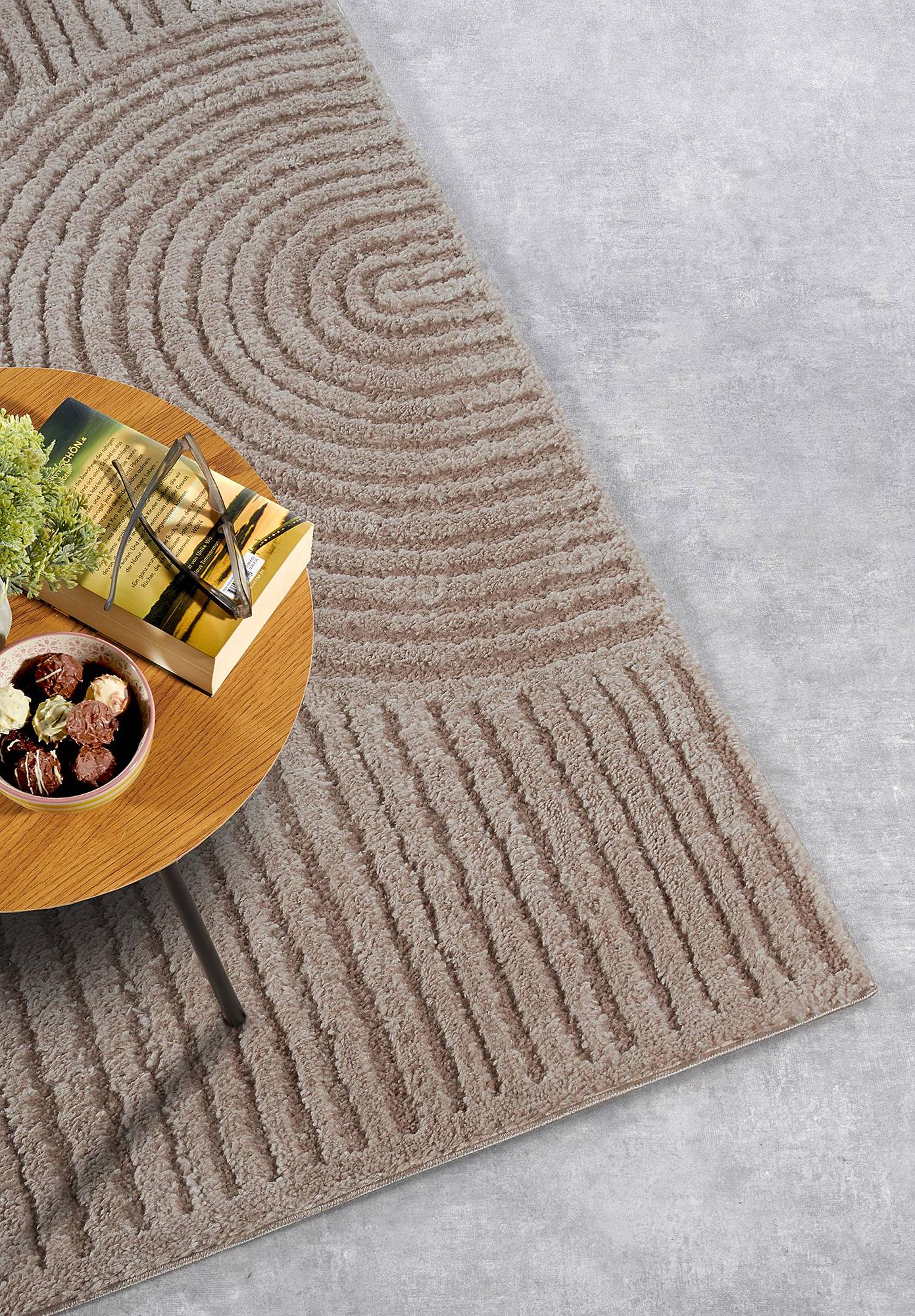 Chappe Hochflorteppich Beige 80 x 120 cm 3