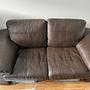 Leather Sofa Dark Brown 0