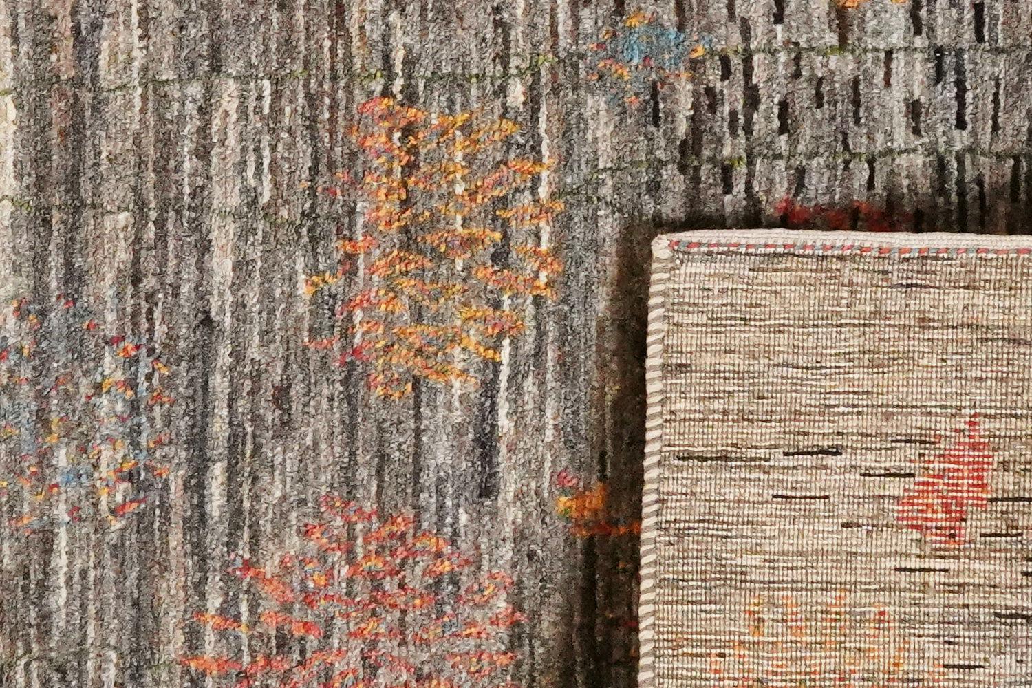 Rizbaf Gabbeh Rug Wool Grey 3