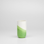 Herringbone Vase Geriffelt Grün 0