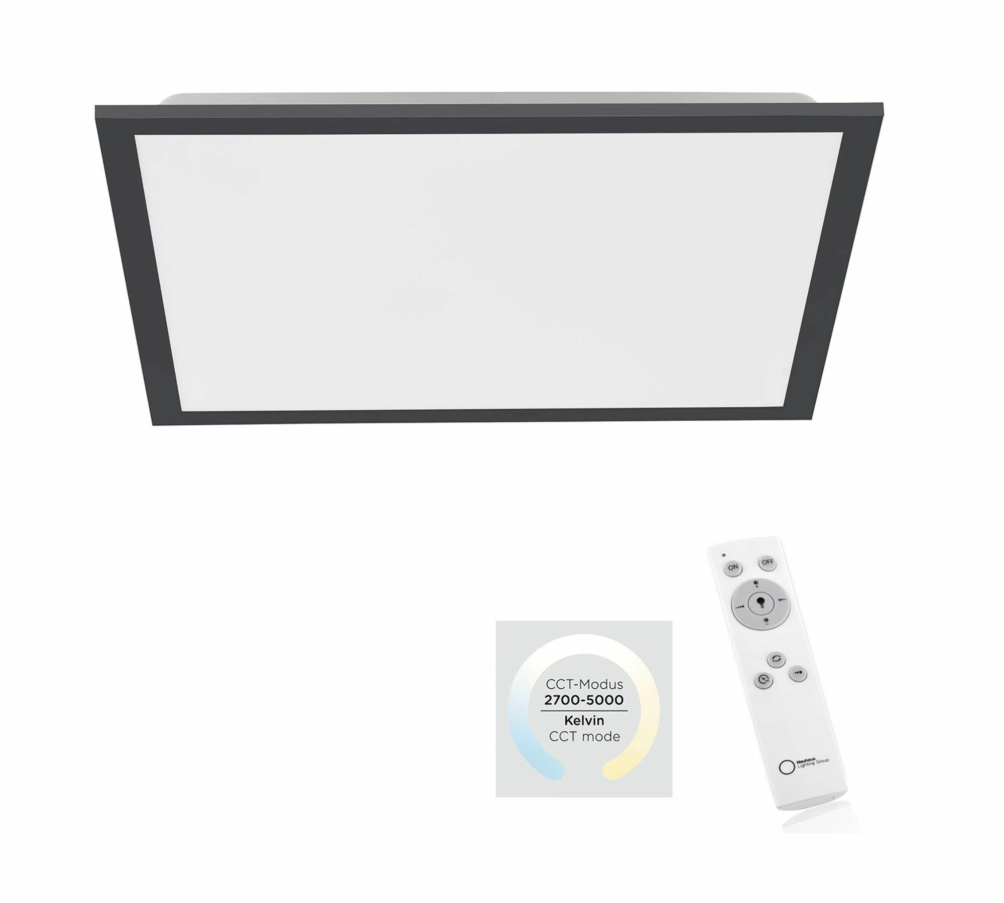 LED Deckenleuchte 1-flammig Kunststoff Aluminium 3