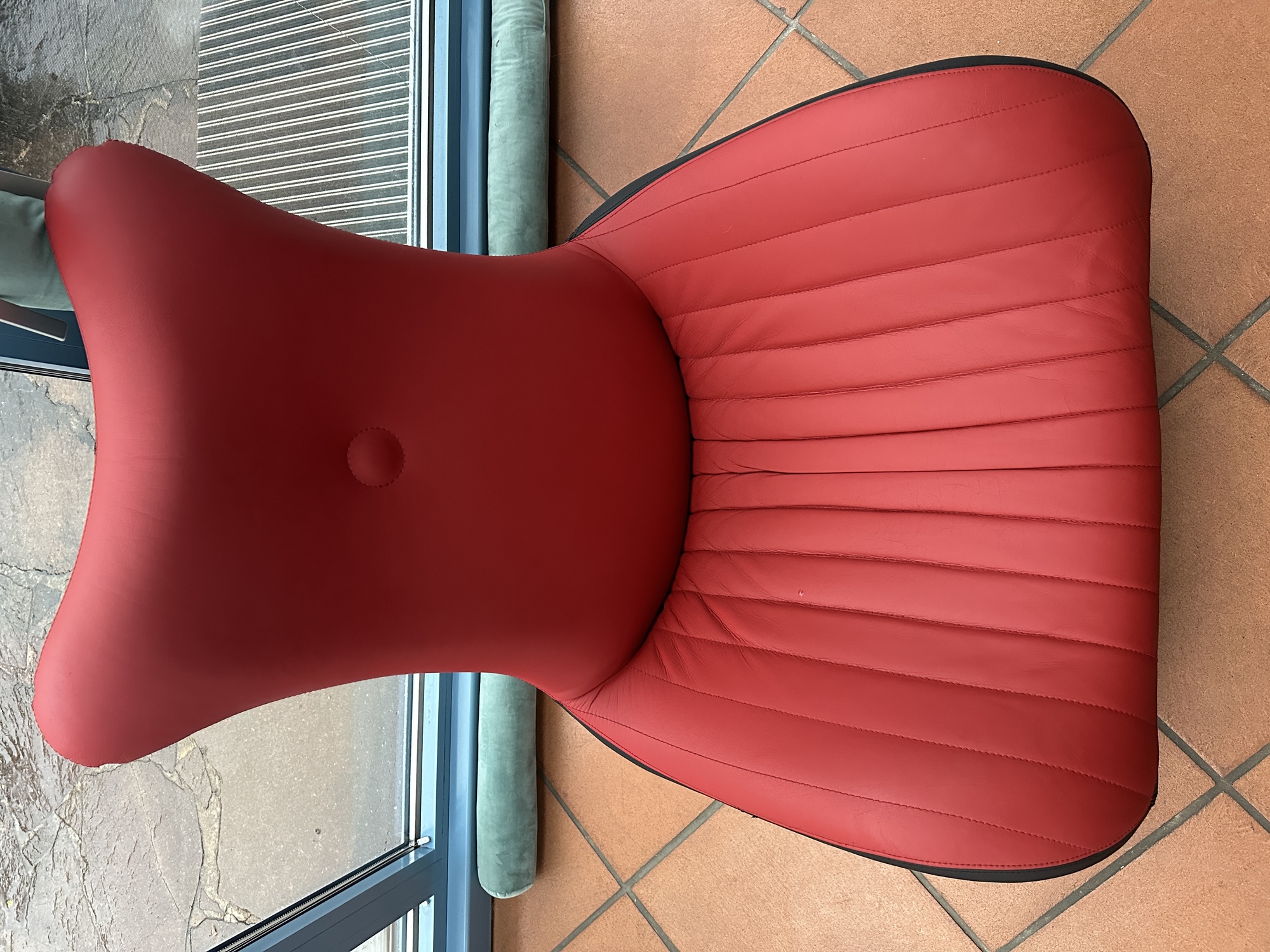 Balou Sessel & Hocker Leder Rot 5