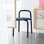 32 Stool Outdoor Stahlrohr Blau 1