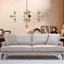 Modern sofa 2-seater beige 0