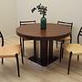 Round Mahogany Table 1970s 3