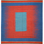 Kilim Gashgai Teppich Blau Orange 0