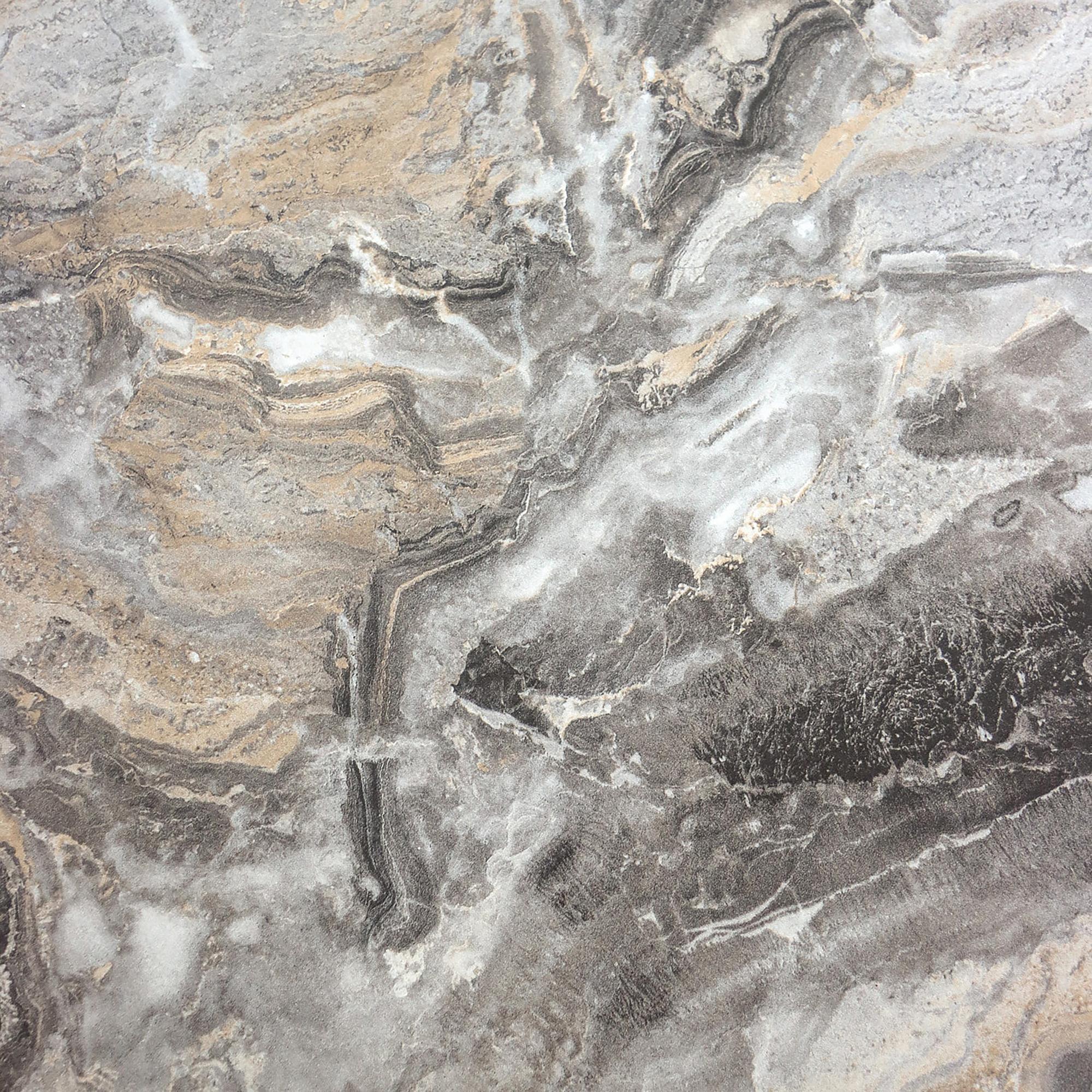 BISMO Tavolino da salotto in effetto marmo grigio 4