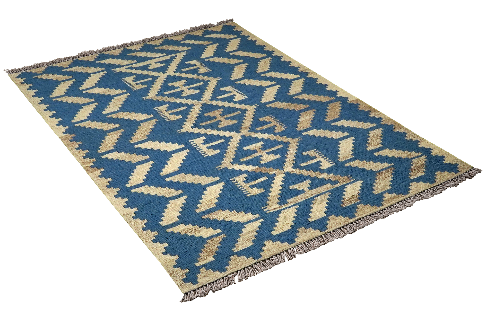 Kilim Gashgai Teppich Blau 2