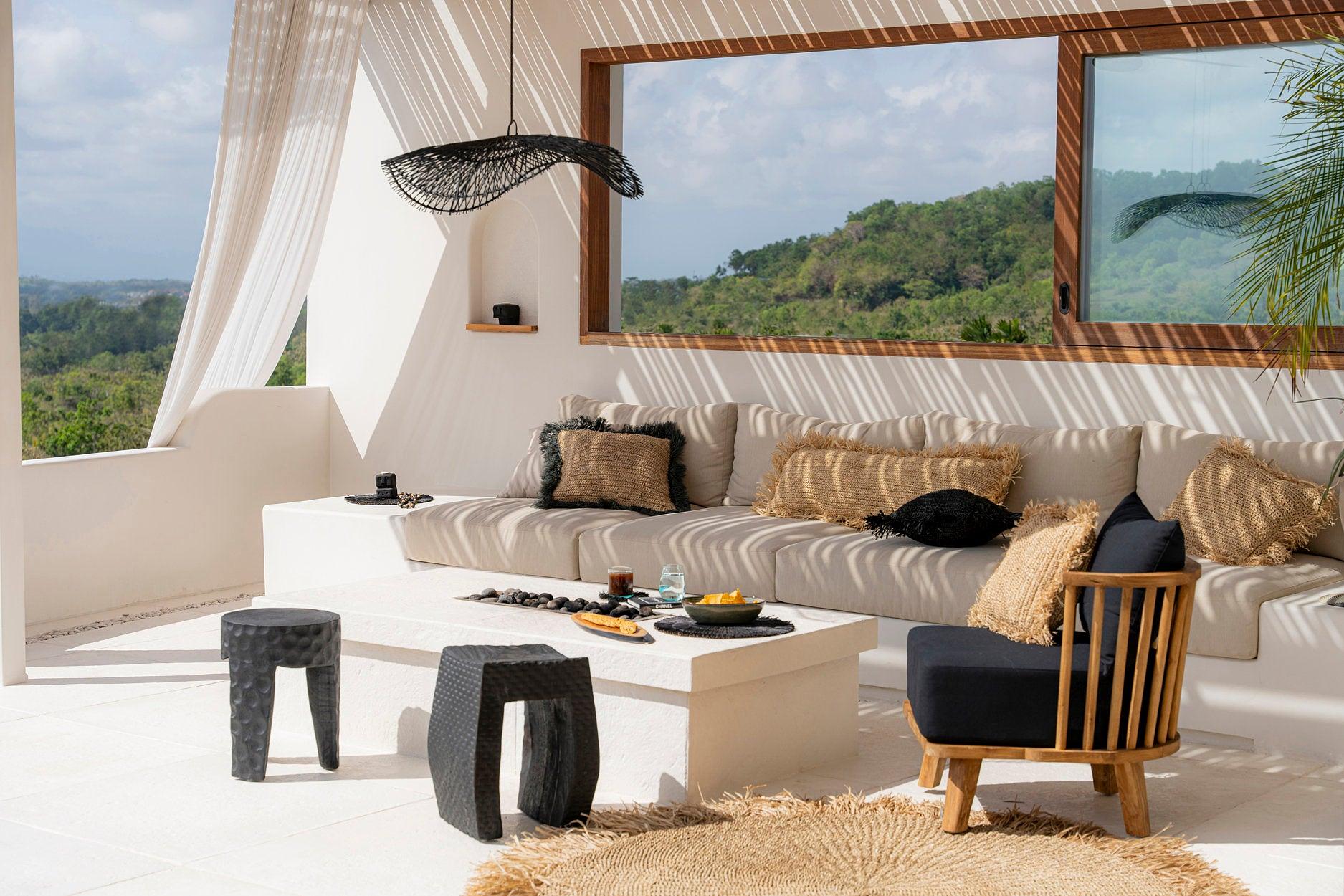 Der Montano Hocker Schwarz ø38cm  4