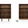 Libreria effetto noce americano marrone 1